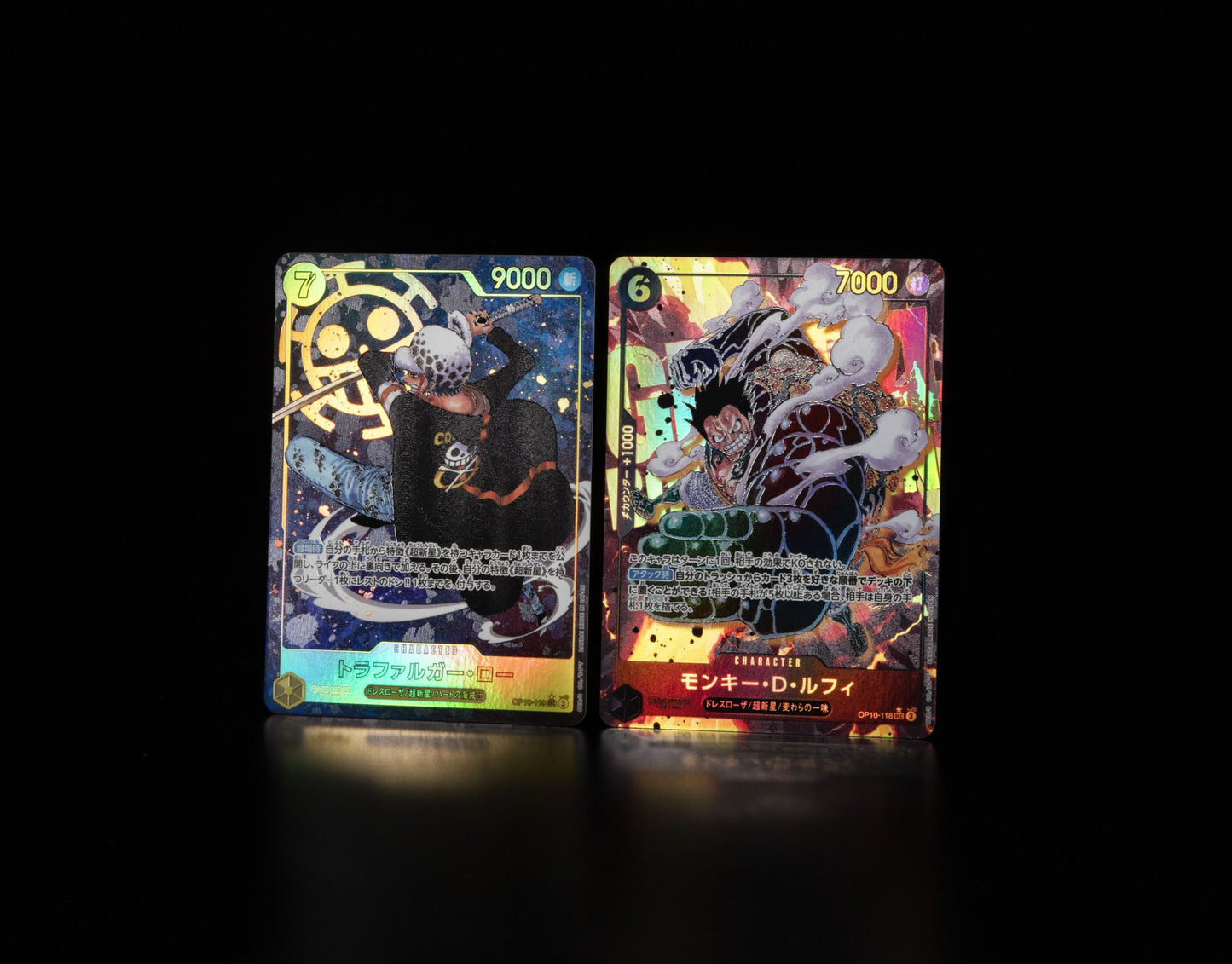 One piece card game OP10 Royal Bloodline secret rare trafalgar und luffy gear 4
