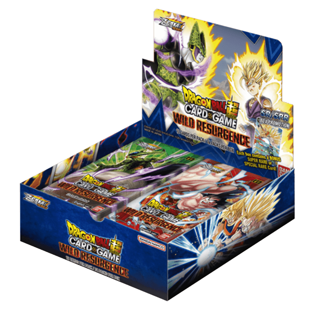 dragonball super card game Zenkai Series 04 mit der God Rare display englisch gohan cell Wild Resurgence God Rare 2023