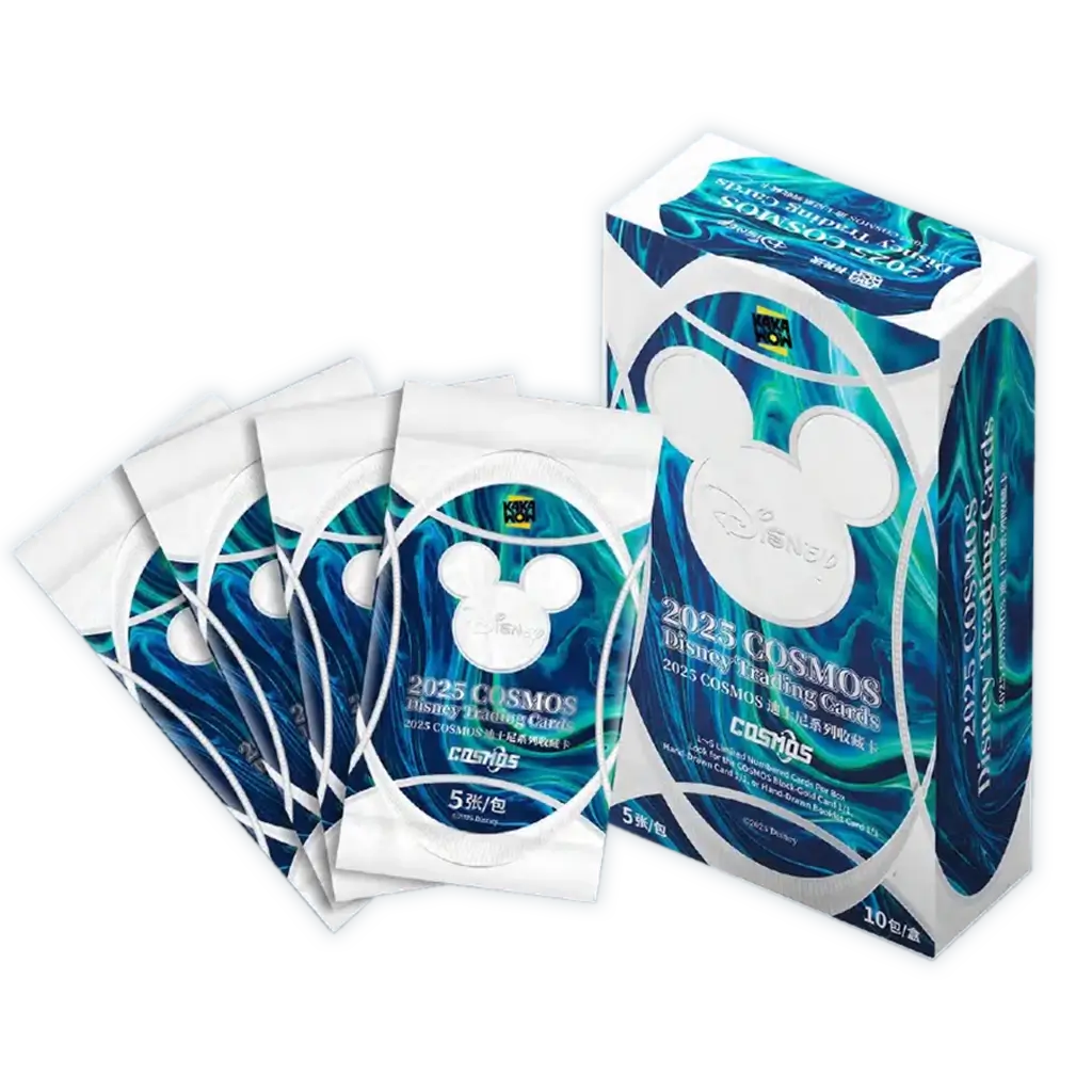 Kakawow Cosmos Disney 2025 – Booster Display (EN), Release 27.07.2025, Produktfoto mit Box und Boostern