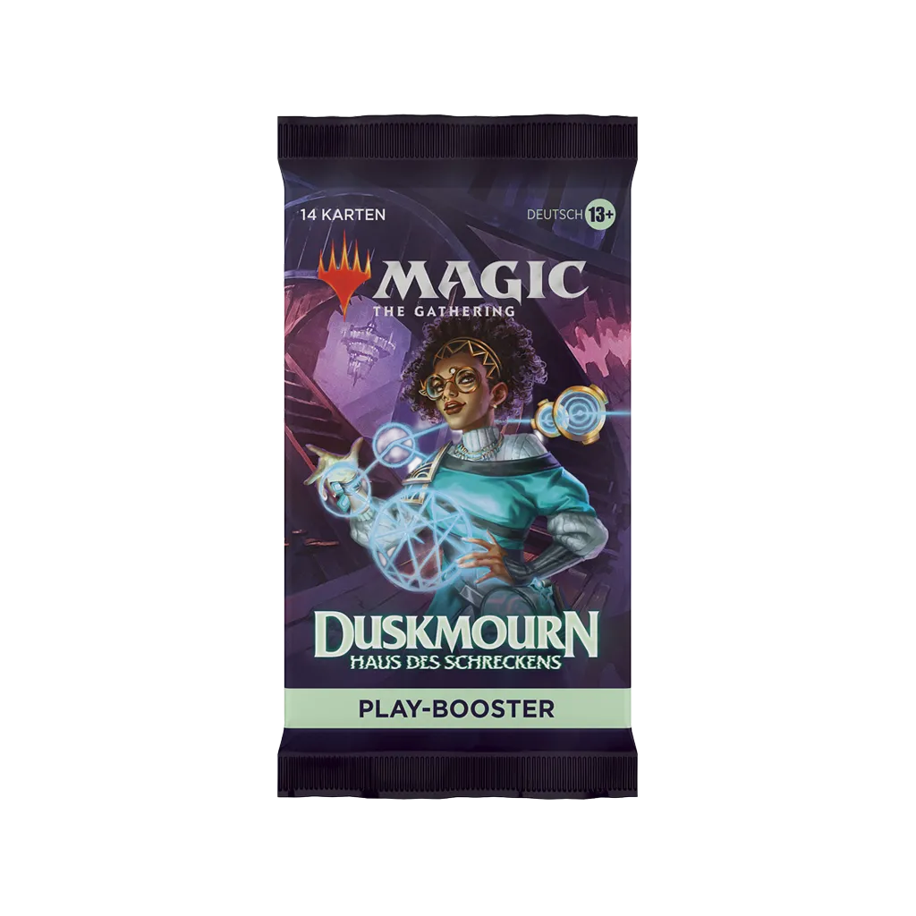 Geöffnetes MTG Duskmourn Haus des Schreckens Play Booster deutsch
