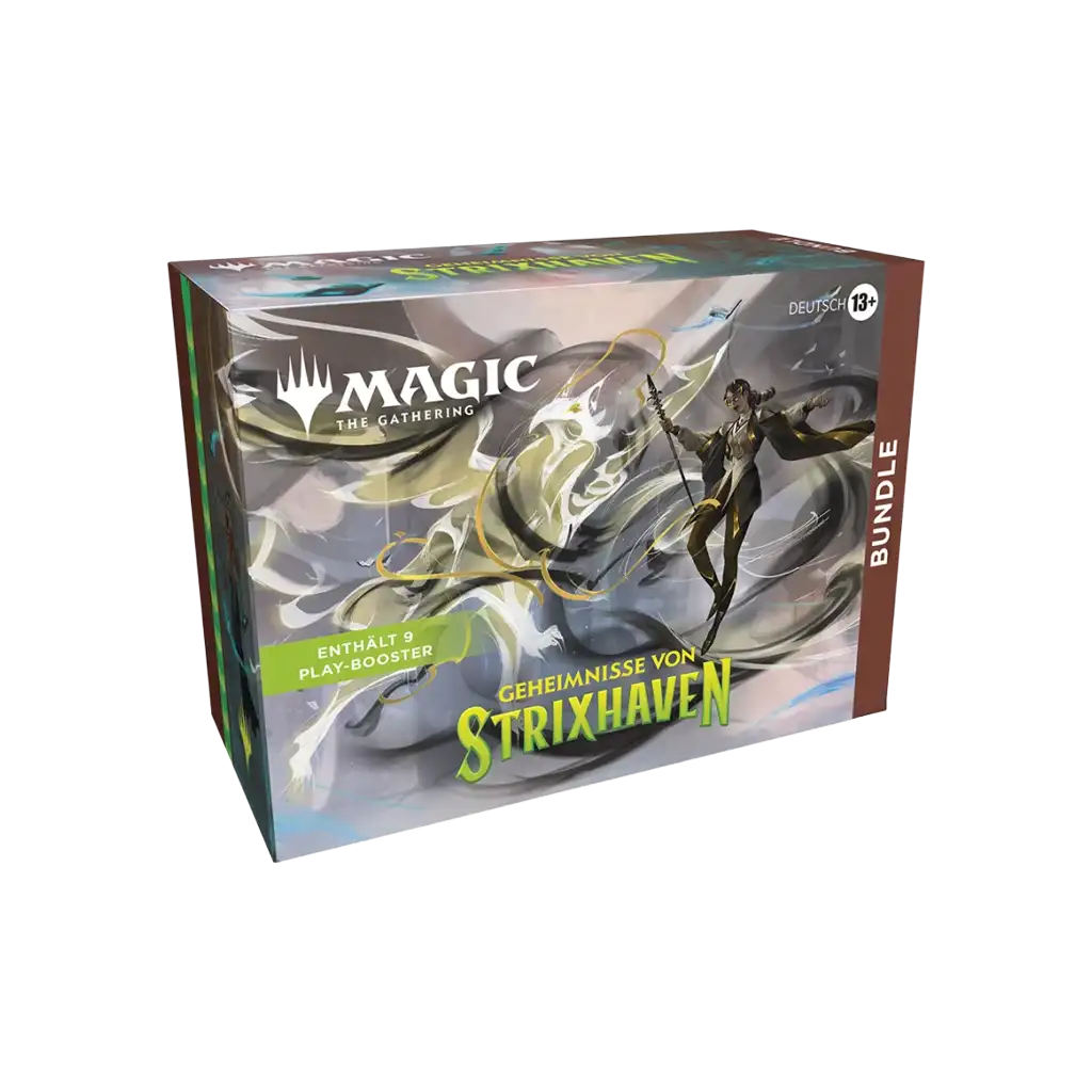 Magic The Gathering Strixhaven Bundle Deutsch mit 9 Boostern und Aufbewahrungsbox
