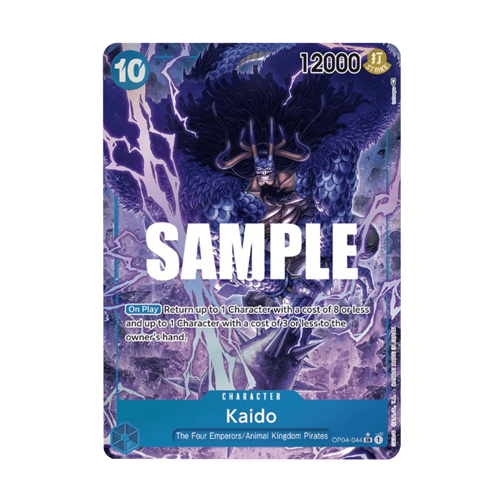 one piece card game op04 - 044 SR Alt Art Kaido