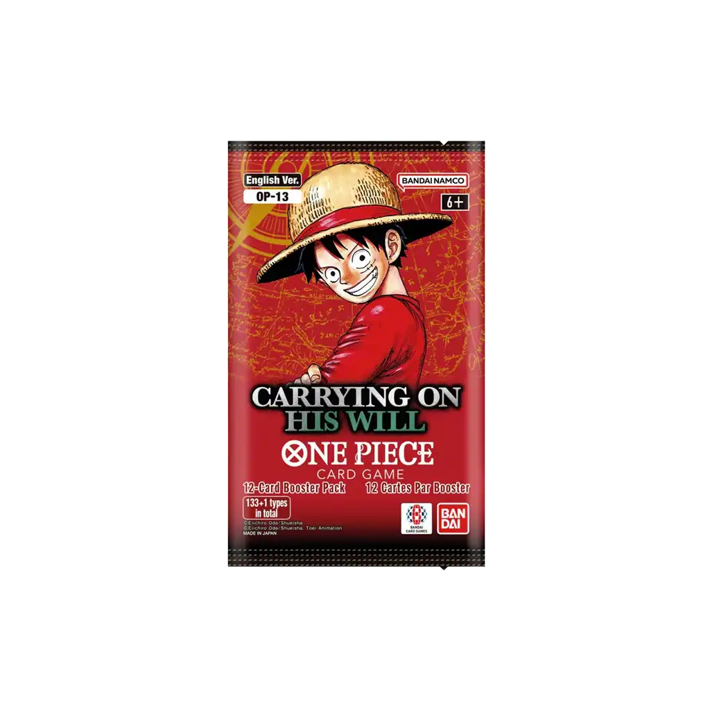 One Piece Card Game OP-13 Carrying on His Will Booster Englisch mit 24 Booster Packs – 3rd Anniversary Edition