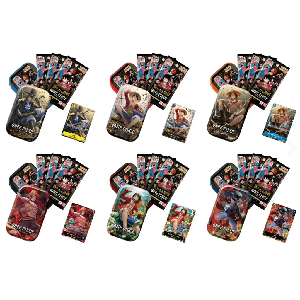 one piece TS01 Mini Tins asia only mit Op09 Booster und exclusiven Promokarten mit Asia Stamp