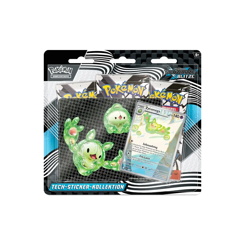 Zytomega Tech Sticker Kollektion – Promo, Stickerbogen und Booster aus Schwarze Blitze 196214129276