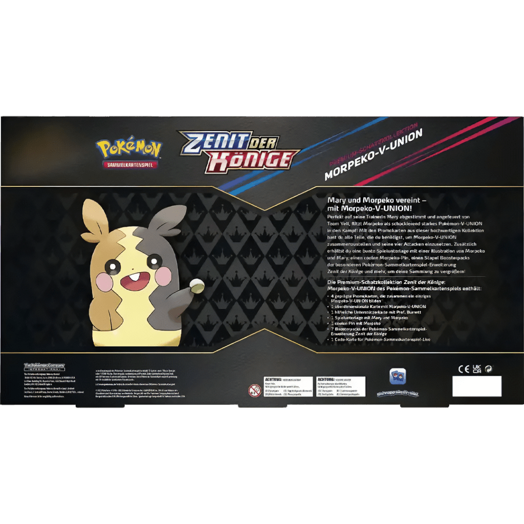 Pokemon - Zenit der Könige - Morpeko-V-Union Premium Schatzkollektion rückseite