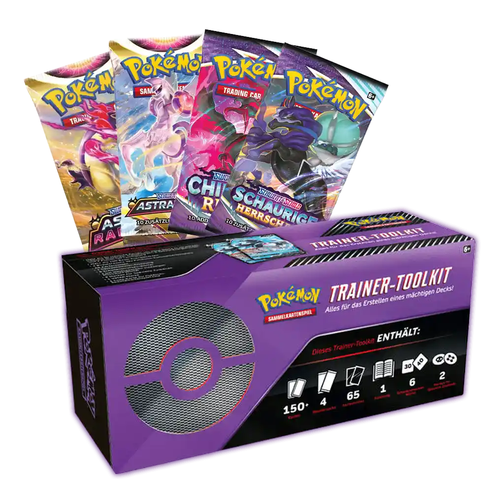 Pokemon Trainers Toolkit Pokemon TCG: Trainer's Toolkit 2022 - Astral Radiance Set With 4+ Booster Packs & Promo Cards TCG Booster Pack Bundle Pokemon Trainers Toolkit Pokemon TCG: Trainer's Toolkit 2022 - Astral Radiance Set With 4+ Booster Packs & Promo Cards TCG Booster Pack Bundle