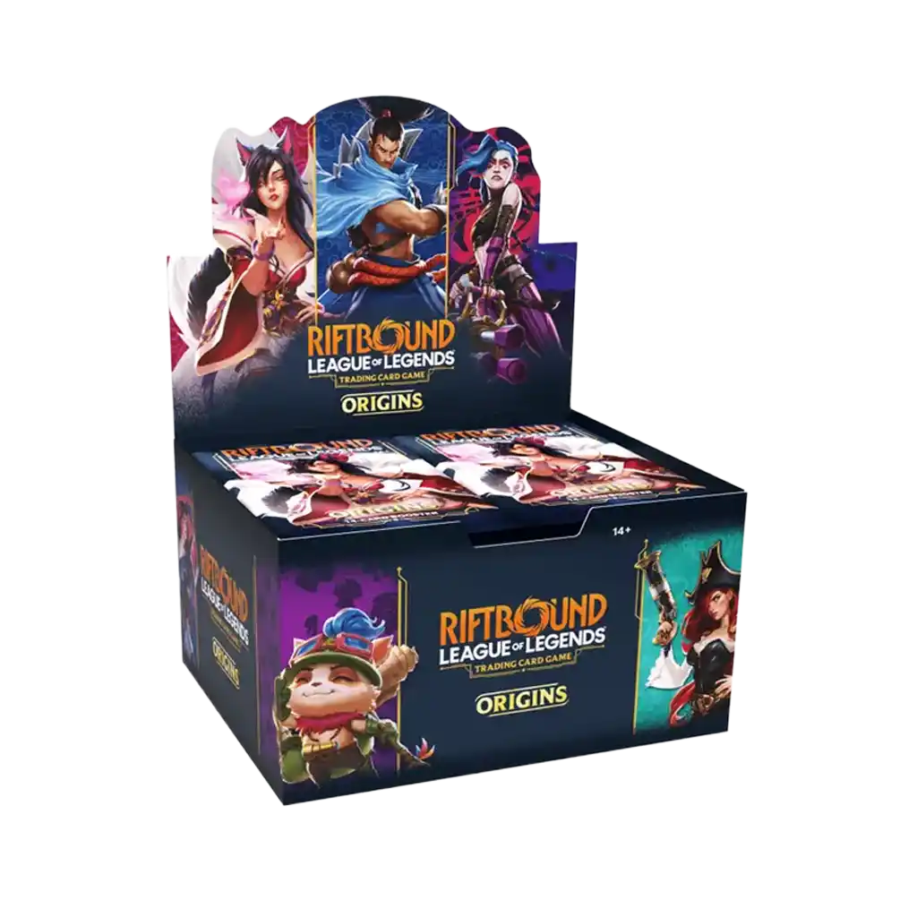 Riftbound League of Legends TCG Origins Booster Display Englisch mit 24 Boostern – offizielles Riot Games TCG