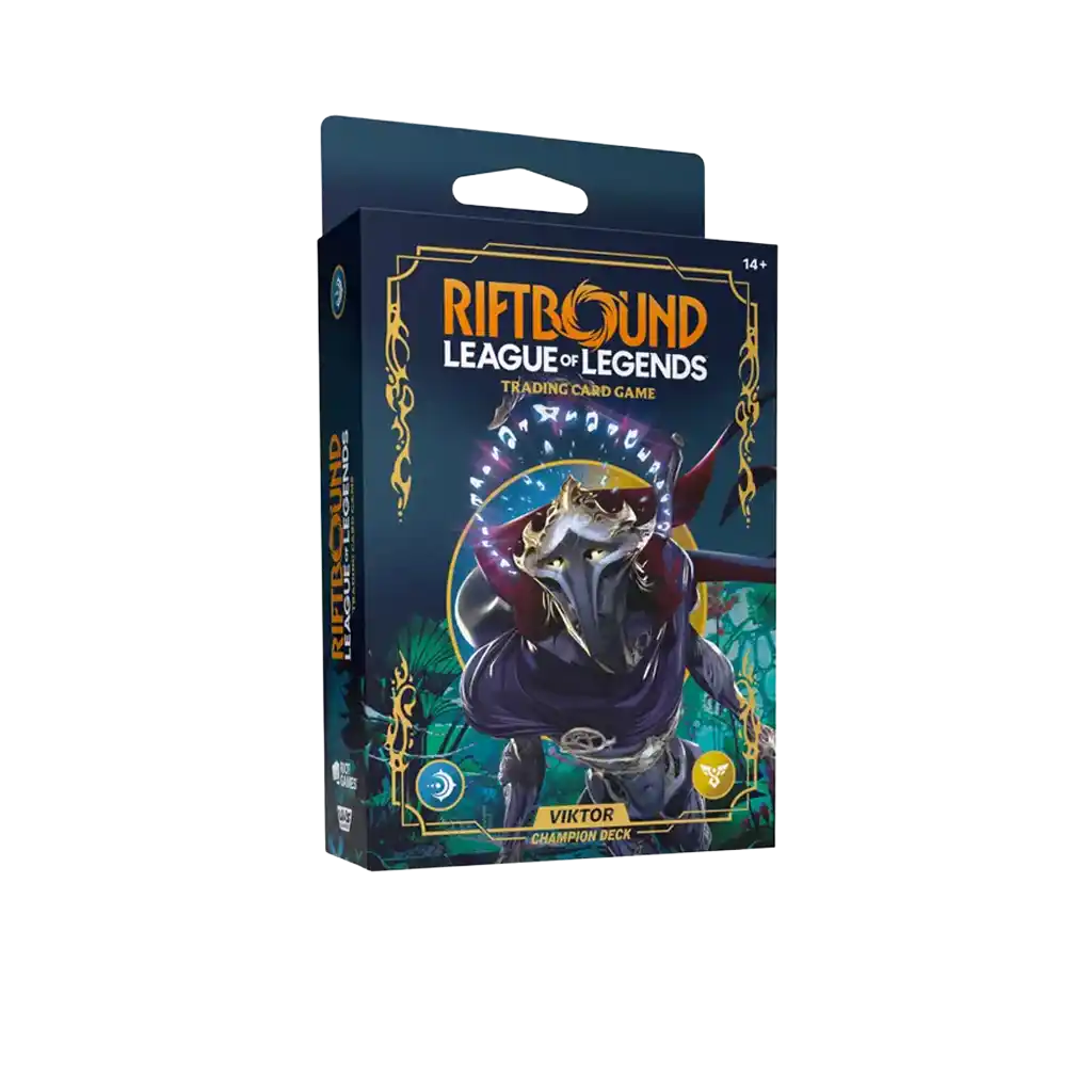 Riftbound League of Legends TCG Viktor Champion Deck Englisch – spielbereites Starterdeck mit Booster & Zubehör.