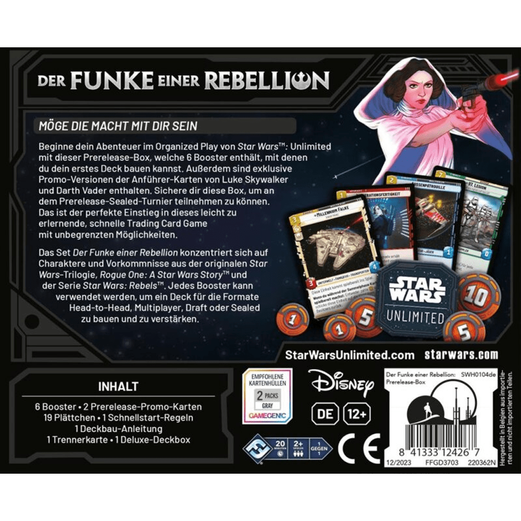 Star Wars Unlimited - Der Funke einer Rebellion Pre-Release Box [DE]