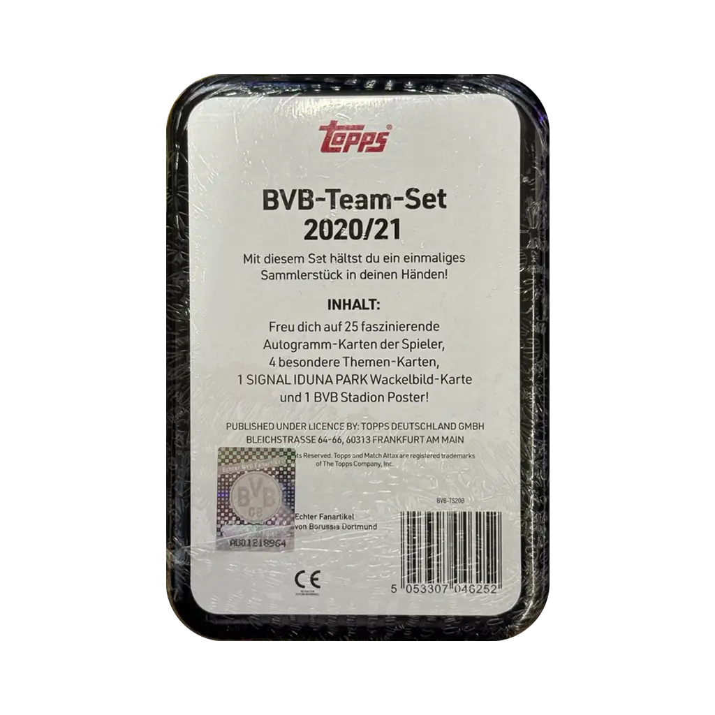 opps BVB Team Set 2020/21 Inhalt – 25 Autogramm-Karten, 4 Themen-Karten, Wackelbild-Karte und Spielplan-Poster