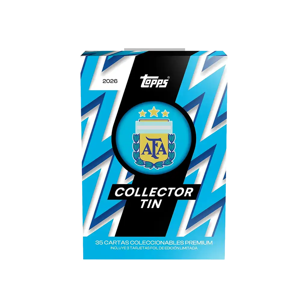 Topps Argentina Collector Tin 2026 Englisch mit 35 Karten und nummerierten Parallels