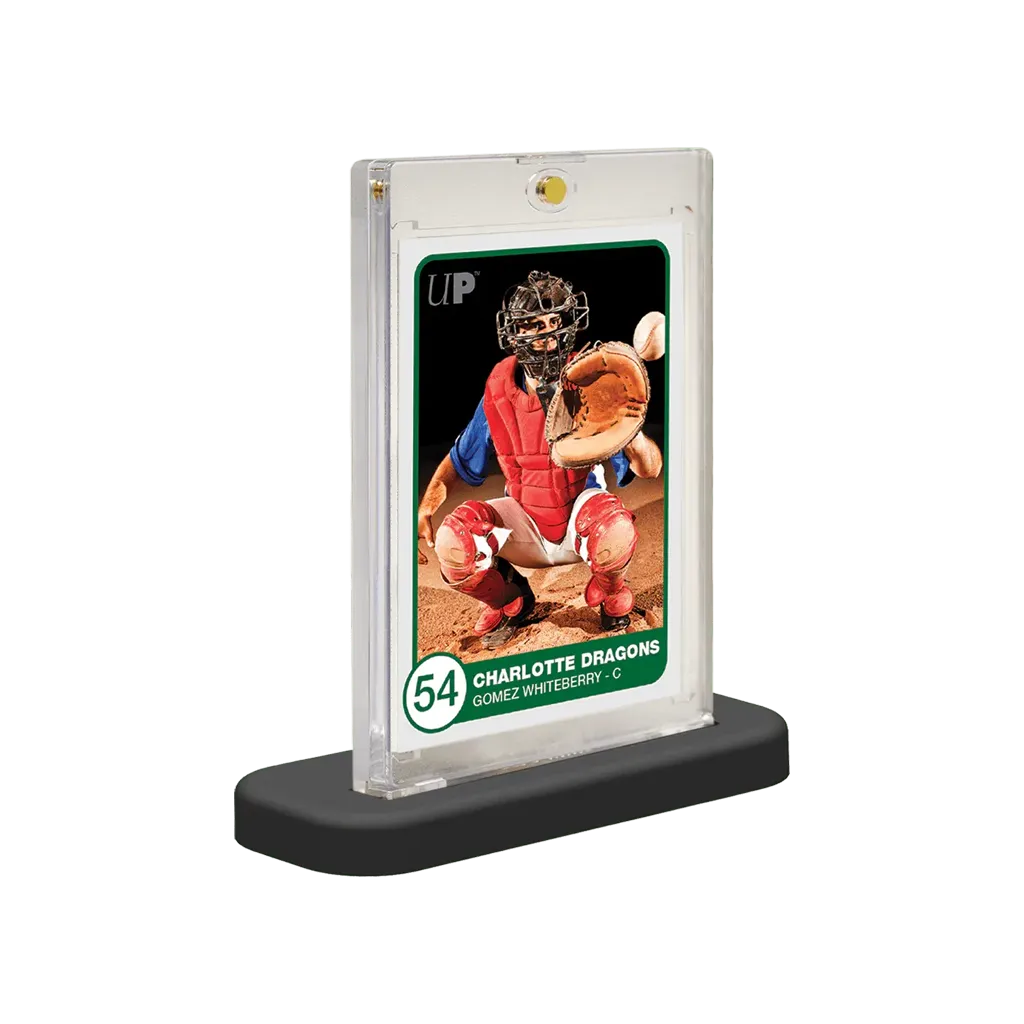 Schwarzer Ultra PRO One-Touch Stand mit 35pt Magnetic Card Holder als Anwendungsbeispiel