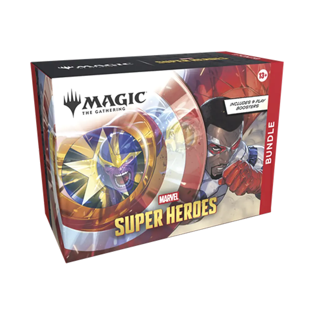 MTG Marvel Super Heroes Bundle Englisch mit 9 Play Boostern und exklusiver Foil Promokarte