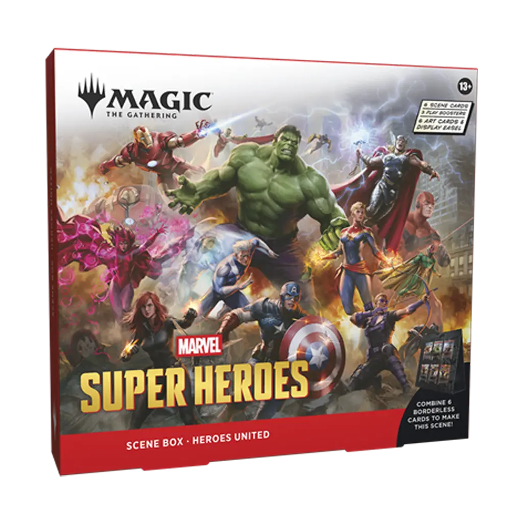 MTG Marvel Super Heroes Scene Box Heroes United Englisch mit Captain America und Marvel Helden