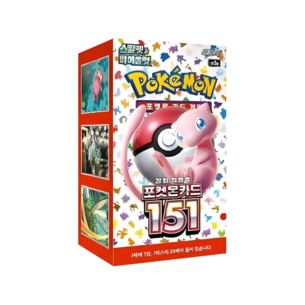 Pokemon Karmesin und Purpur 151 Booster Display Koreanisch mit Mew Verpackungsdesign