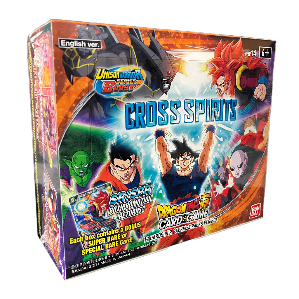 Dragonball Super Card Game Cross Spirits Booster Display