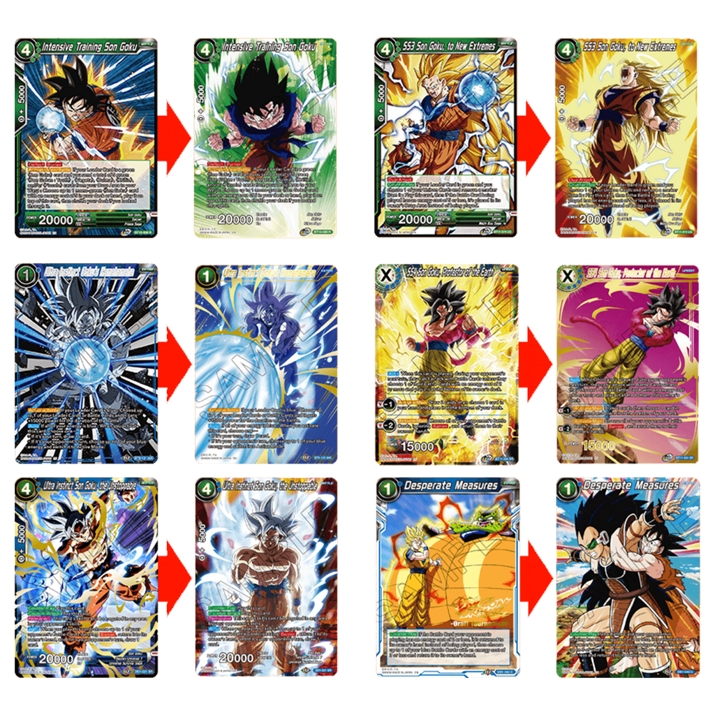 Dragonball Super Card Game History of Son Goku Karten
