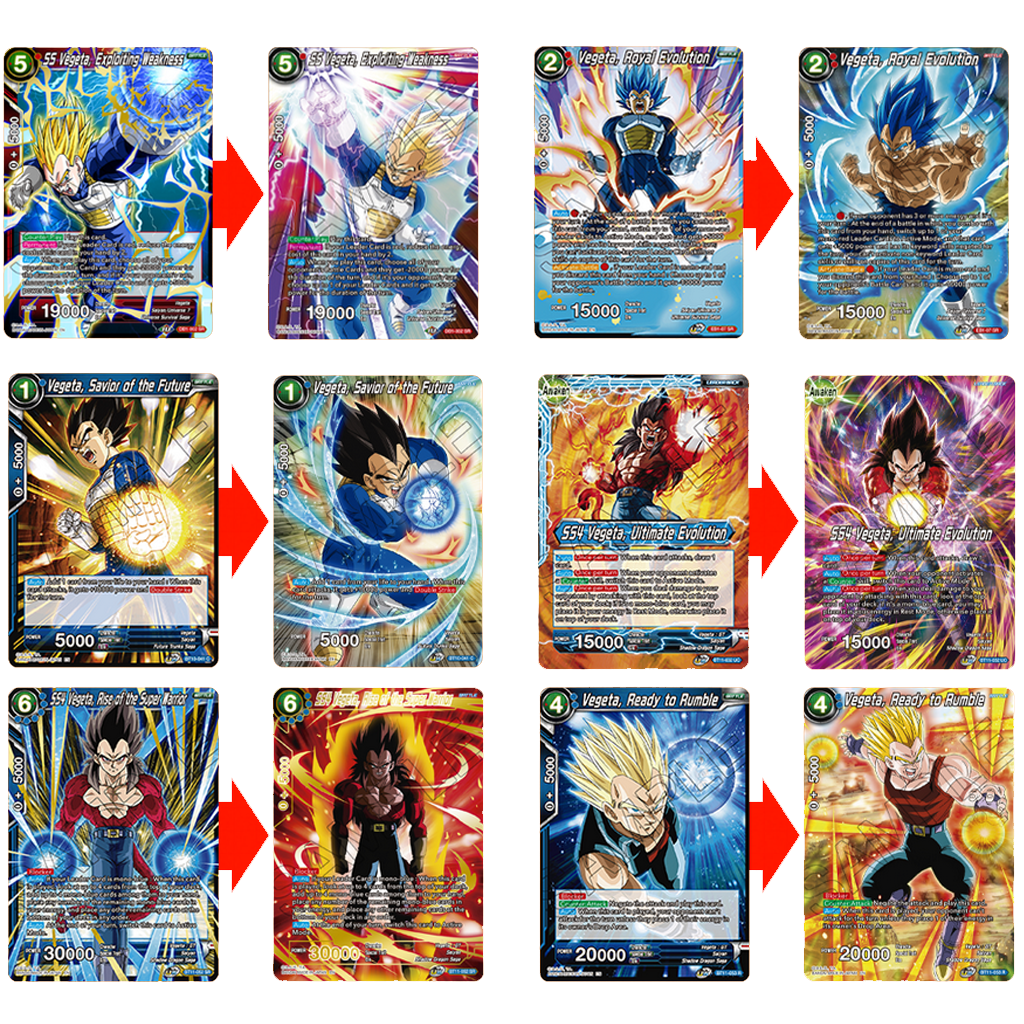 Dragonball Super Card Game History of Vegeta Karten