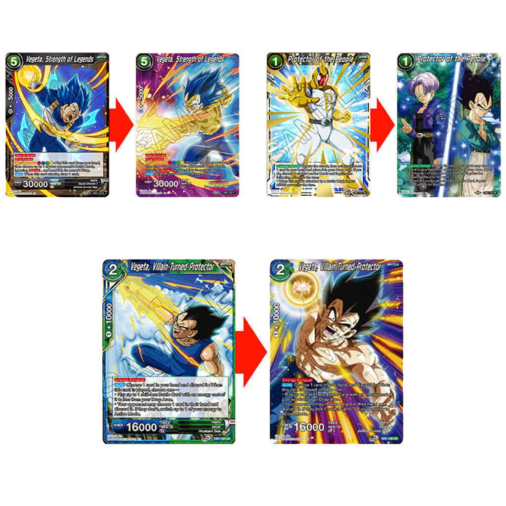 Dragonball Super Card Game History of Vegeta Karten