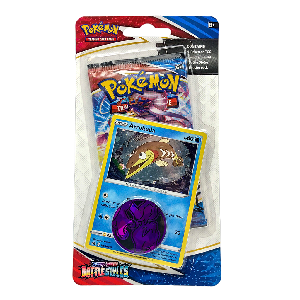 Pokemon Battle Styles Checklane Blister Arrokuda Promo