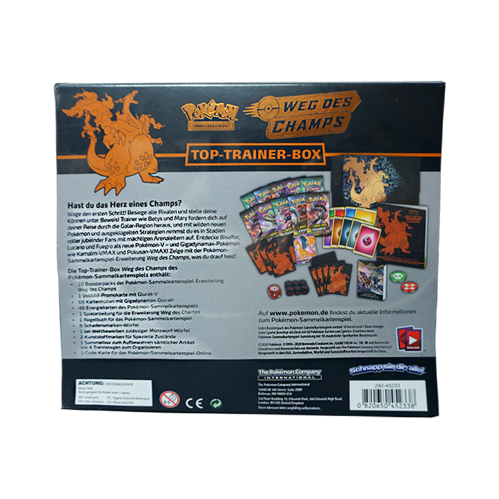 Pokemon Weg des Champs Top Trainer Box rückseite