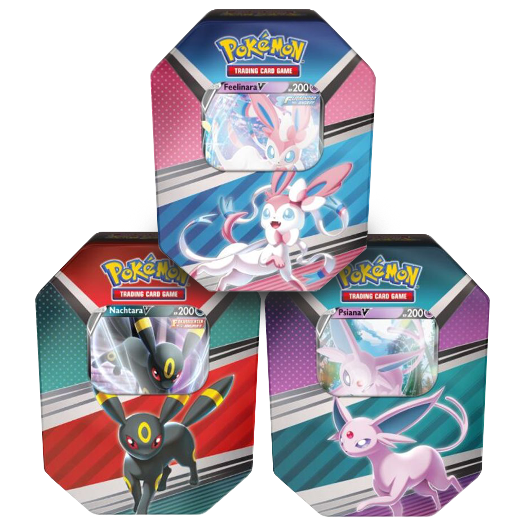 Pokemon Frühjahrs Tin Boxen 2022 Feelinara/Nachtara/Psiana