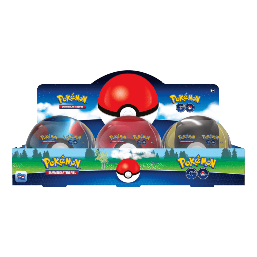Pokemon Go pokeball tin Display aufsteller