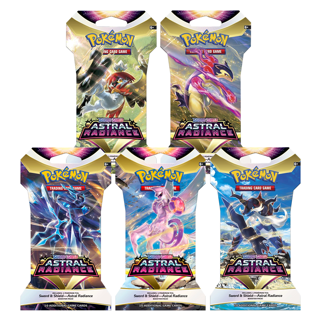 Pokemon Sword & Shield Astral Radiance Sleeved Booster alle artworks