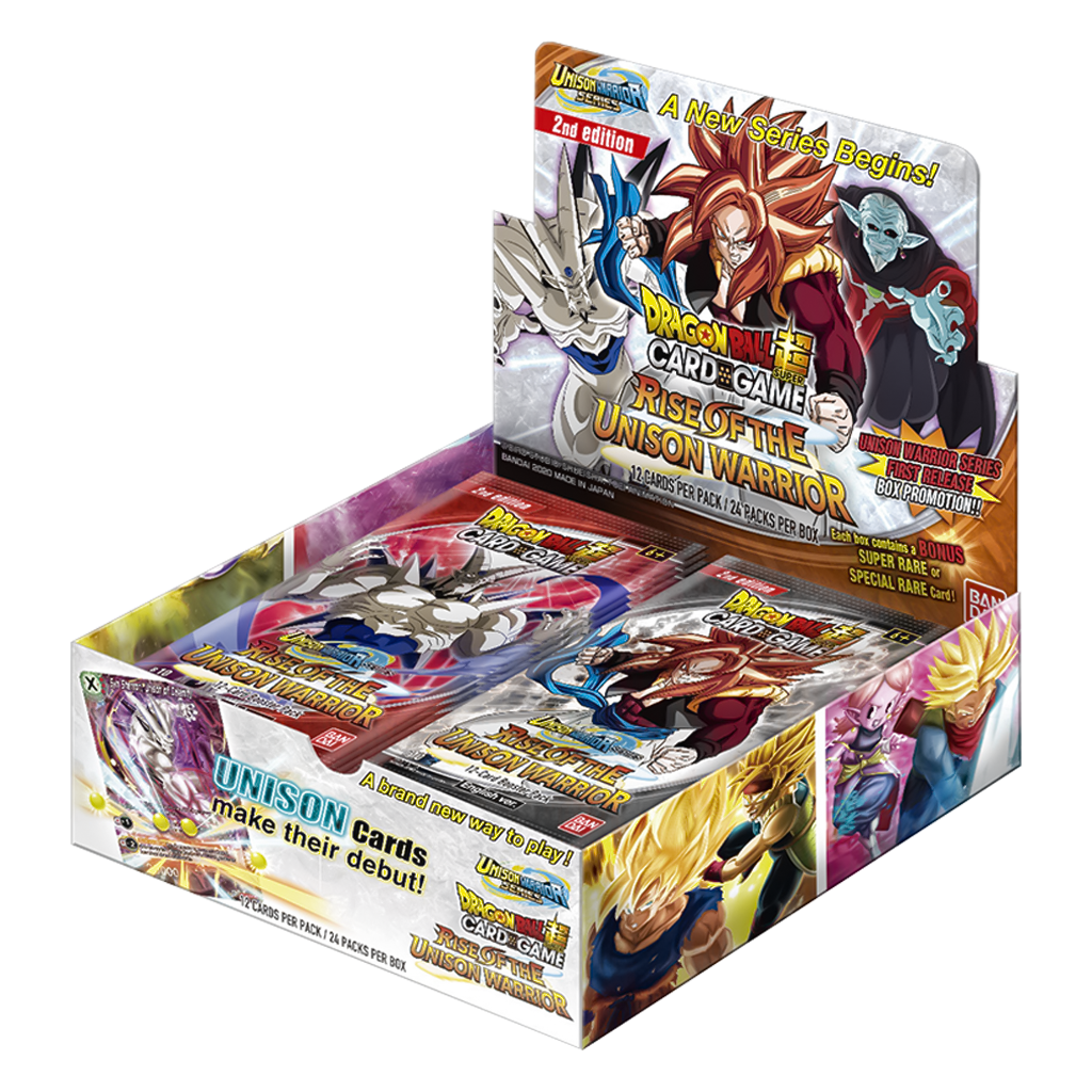 Dragonball super card game Rise of the Unison Warrior 2nd Edition Display