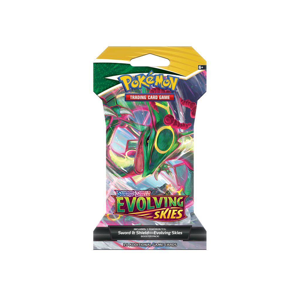 pokemon evolving skies sleeved booster englisch rayquaza artwork