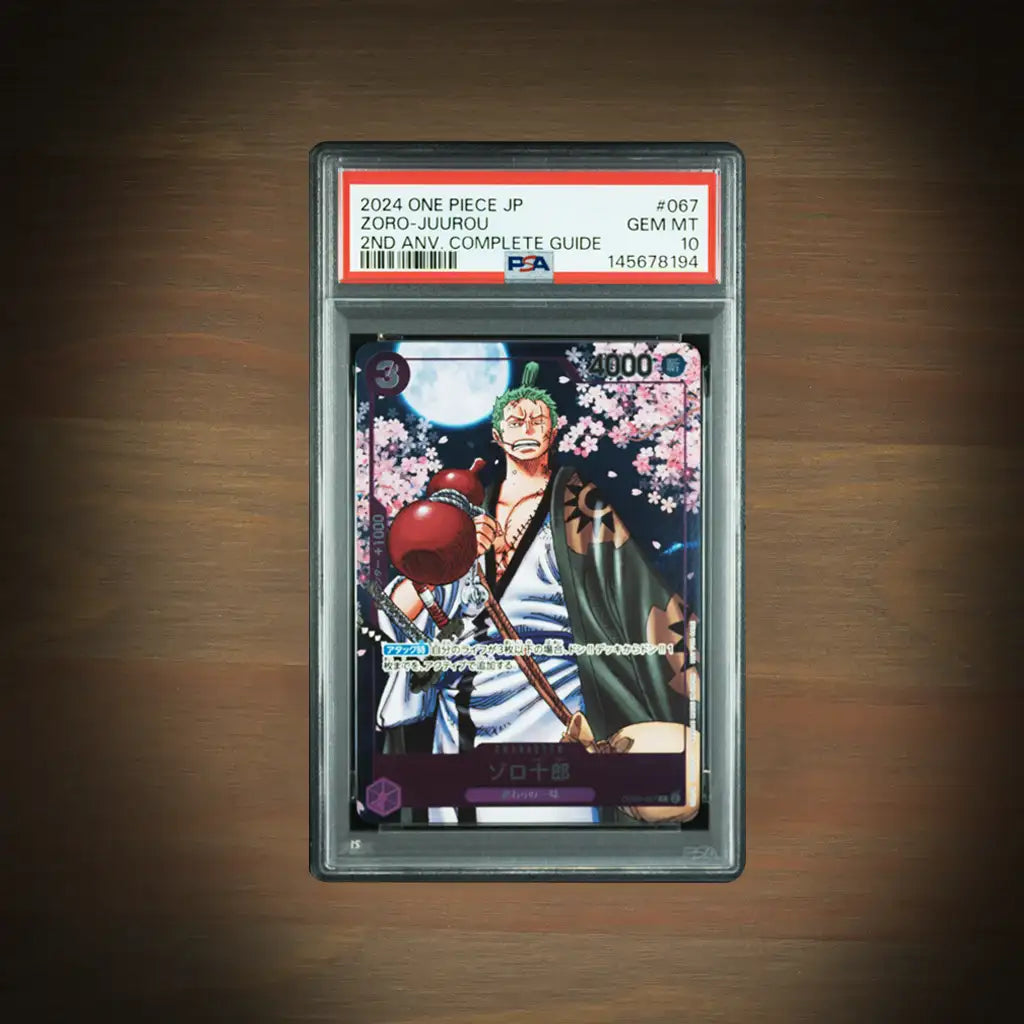 One Piece Zoro Juurou Promo #067 PSA 10 2nd Anniversary Japanese Card
