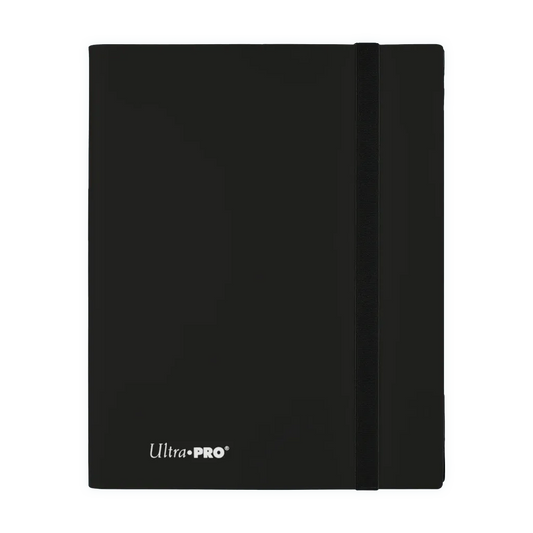 Ultra PRO Eclipse 9-Pocket PRO-Binder Jet Black für 360 Sammelkarten mit elastischem Verschlussband