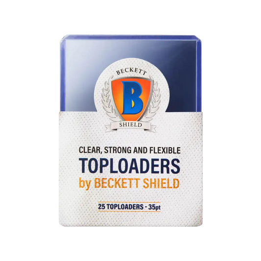 Beckett Shield - Standard Toploader klar 3" x 4" 25 stk. 35 PT