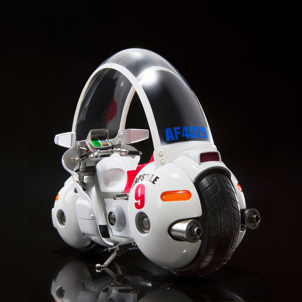 Dragon Ball Bulma's Motorcycle Hoipoi Capsule No. 9 – S.H.Figuarts Fahrzeug mit Son Goku 17 cm