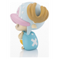Tony Tony Chopper Tekupiku Figur mit blauem Rucksack in Seitenansicht