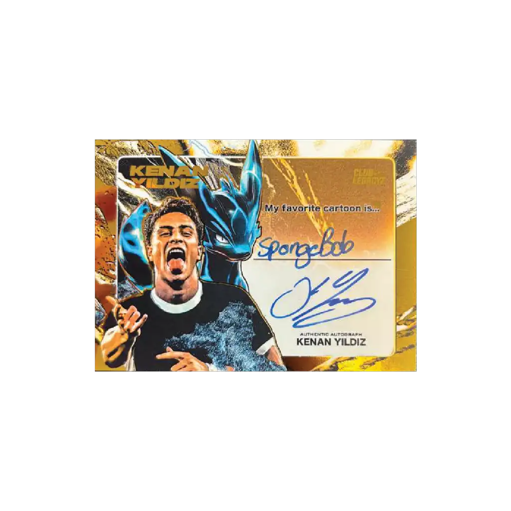 Club Legacyz Icons Football Cards Box mit nummerierter Athletenkarte und Autogramm Chance