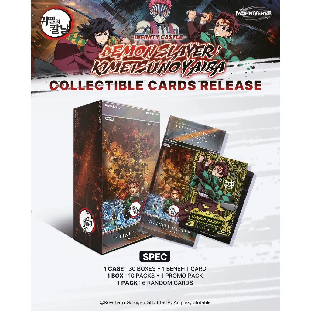 Demon Slayer Infinity Castle Chase Cards mit seriennummerierter Signature Card und Secret Cards