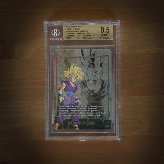 Dragon Ball Fusion World 2024 Promos E0110 Energy Marker Son Gohan Alt Art BGS 9.5