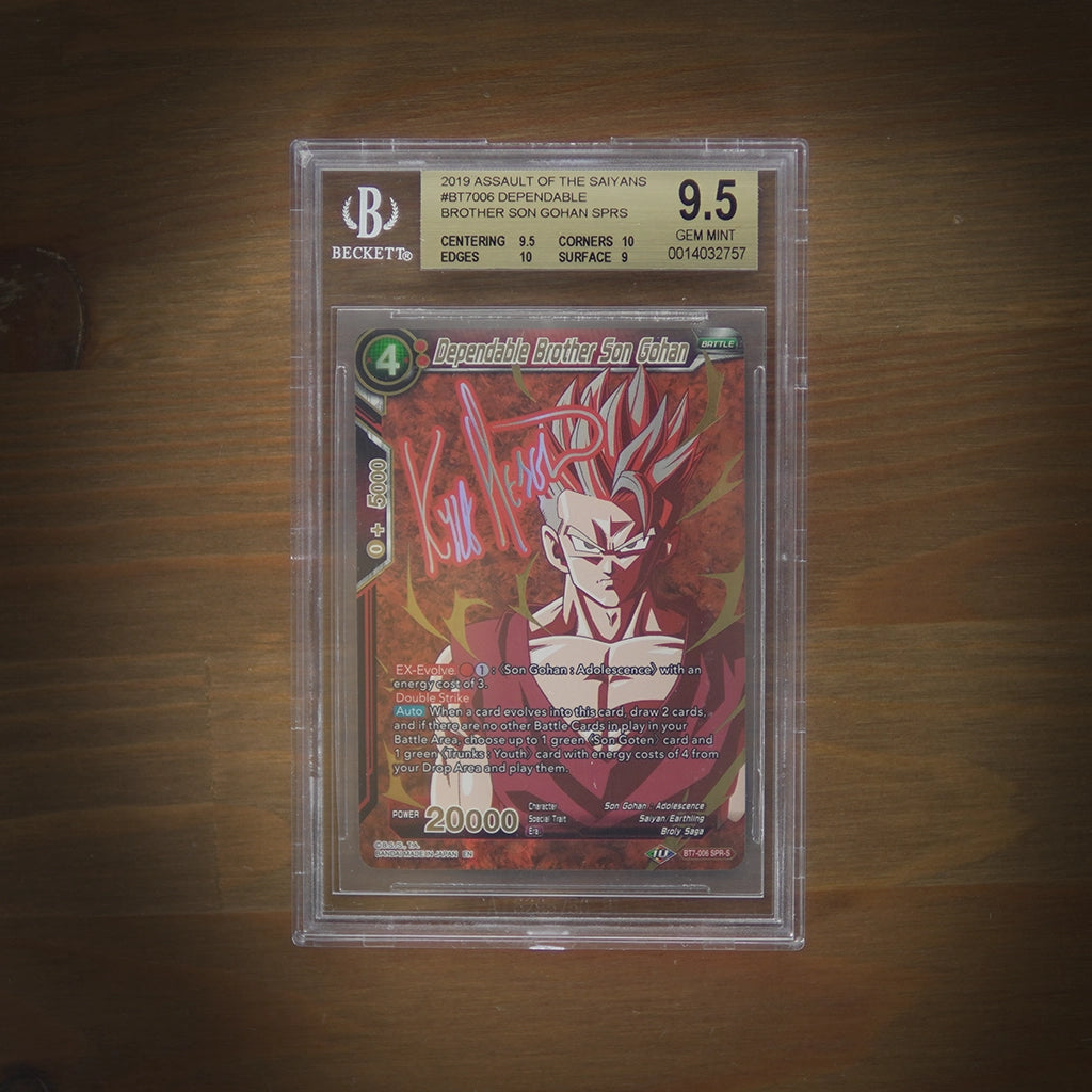 Dragon Ball SCG Dependable Brother Son Gohan SPR-s BT7 Assault of the Saiyans BGS 9.5