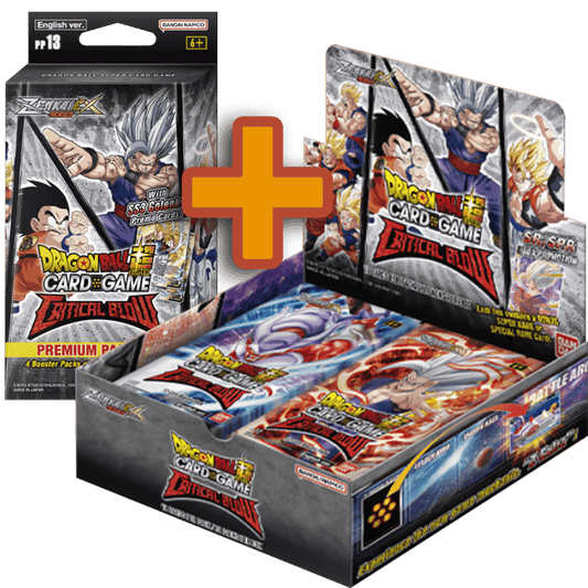 Dragonball Super Card Game Zenkai Series 05 Display Critical Blow Bundle mit Premium Pack