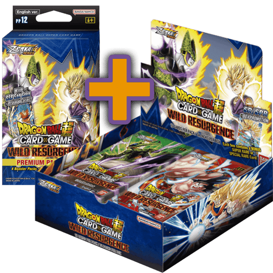 Dragon Ball Super Card Game - Zenkai Series 04 Wild resurgence  BT21 Display + Premium Pack Bundle PP12 [EN]