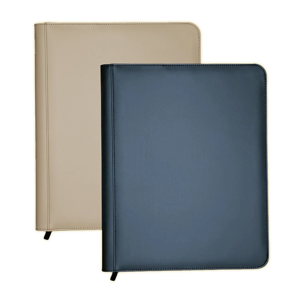 Toploader Binder für 252 Sammelkarten in Schwarz und Beige – gepolsterter Kartenordner mit Reißverschluss für Pokémon, Magic, One Piece und Lorcana.