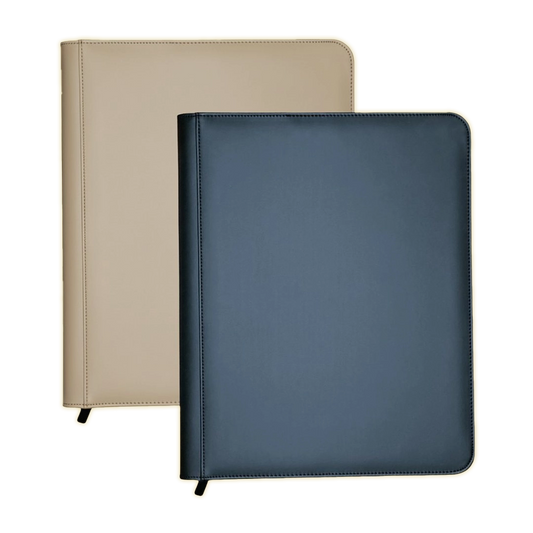 Toploader Binder für 252 Sammelkarten in Schwarz und Beige – gepolsterter Kartenordner mit Reißverschluss für Pokémon, Magic, One Piece und Lorcana.
