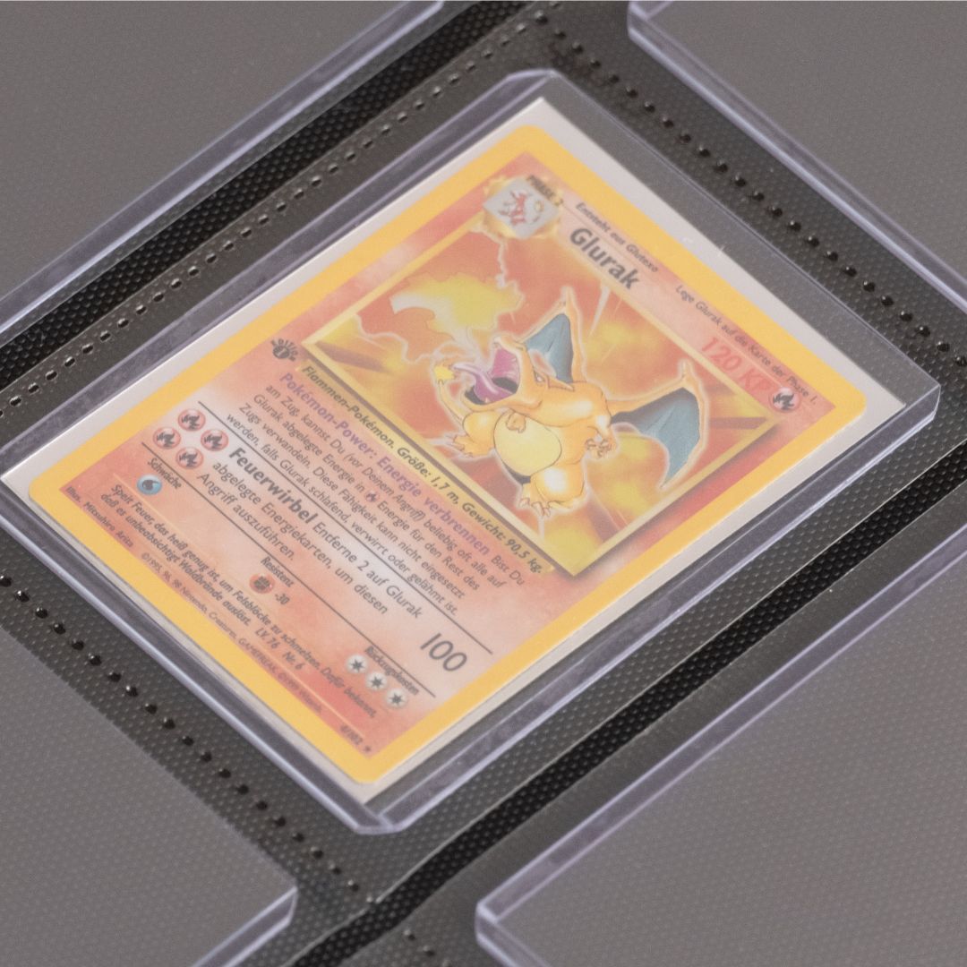 charizard pokemon card binder TCG Elite Series Binder with Mega Charizard X and Mega Charizard Y artwork Holds up to 360 standard Charizard Top Loader Binder Pockets