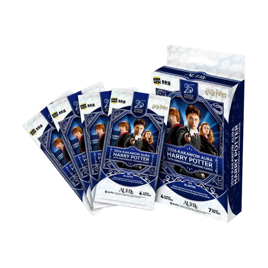 KAKAWOW AURA Harry Potter 25th Anniversary Blaster Box 2026 Englisch mit 7 Packs