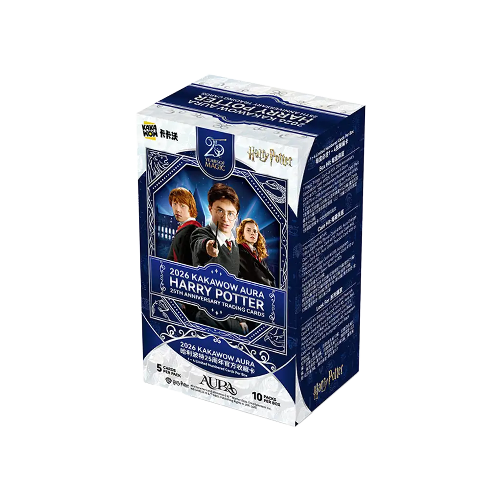 KAKAWOW AURA Harry Potter 25th Anniversary Trading Cards Box 2026