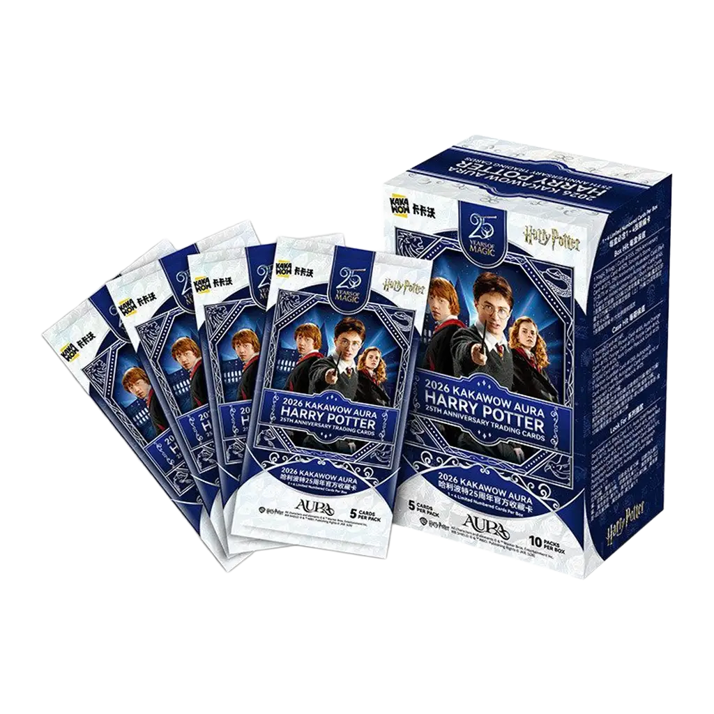KAKAWOW AURA Harry Potter 25th Anniversary Trading Cards Box 2026 Englisch mit 10 Packs