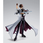 Bewegliche Seto Kaiba Figur in dynamischer Duellpose mit Spielkarten