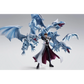 Seto Kaiba S.H.Figuarts in Siegerpose vor drei Blue-Eyes White Dragons